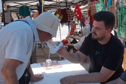 Vatandaşlara karbonmonoksit ölçümü yapıldı