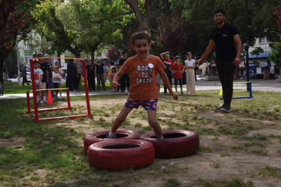 Yıldırımlı çocuklar doyasıya eğlendi