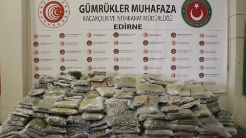 Kapıkule’de 635 kilo esrar ele geçirildi