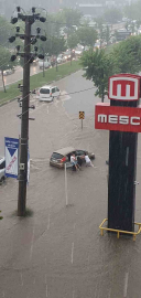 2 saatlik sağanak yağış ve dolu Bursa’da hayatı durma noktasına getirdi