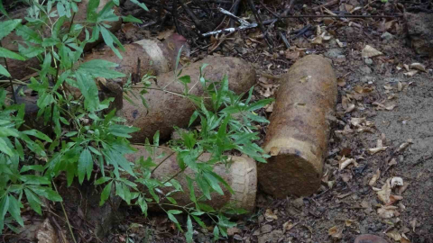 Çanakkale’de 109 yıllık 18 top mermisi bulundu