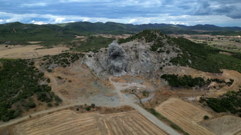 Çanakkale’de köylünün bulduğu 109 yıllık top mermileri böyle imha edildi