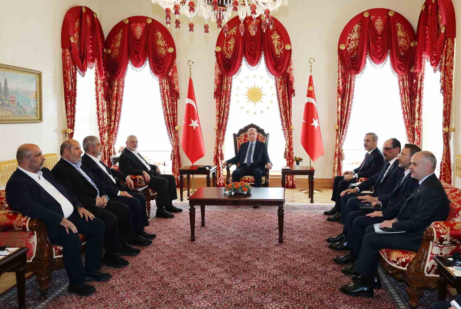 cumhurbaskani erdoganin hamas siyasi buro baskani haniye ile gorusmesi sona erdi 1 5OsFRVAA